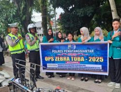 Ops Zebra Toba 2025, Sat Lantas Polres Pematangsiantar Laksanakan Penyuluhan