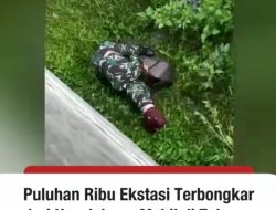 TNI Temukan Ribuan Ekstasi dan Lencana Polisi di Dalam Mobil Kecelakaan di Tol Lampung