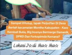 Sempat Tutup Usai Didemo, Lapak Judi Desa Bertah Buka Lagi, Polisi Tutup Mata?