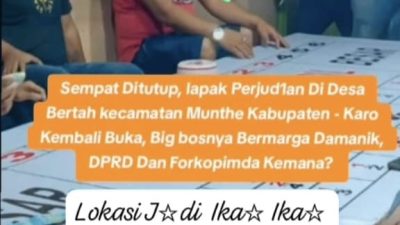 Sempat Tutup Usai Didemo, Lapak Judi Desa Bertah Buka Lagi, Polisi Tutup Mata?