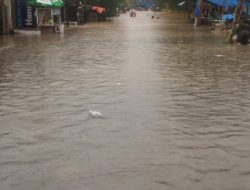 Banjir Sepaha Rendam Jalan Jahe Medan Tuntungan, Akses Jalan Lumpuh Total