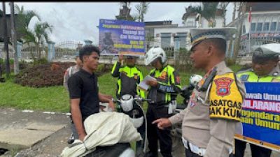Waspada Cuaca Ekstrem di Tanah Karo! Kasat Lantas Minta Pengendara Extra Hati-Hati Selama Ops Zebra Toba 2025