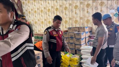 Polres Binjai Salurkan Bantuan Kemanusiaan untuk Korban Banjir di Kabupaten Langkat