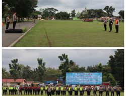 Polres Binjai Bersama Instansi Terkait Laksanakan Gelar Pasukan Operasi Lilin Toba 2025