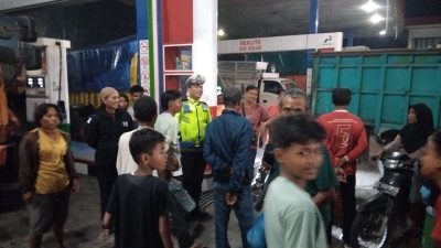 Antrean BBM Mengular, Polres Sergai Sigap Siaga Cegah Kericuhan di Sejumlah SPBU