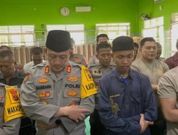 Kapolres Binjai AKBP Bambang Bersama Personil Meaksanakan Sholat Ghaib