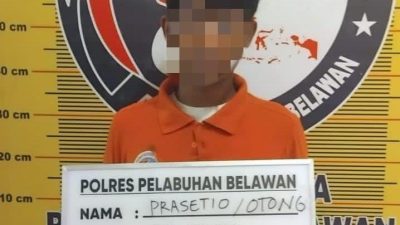 Sat Narkoba Polres Pelabuhan Belawan Tangkap Pengedar dan Pengguna Narkoba di Desa Lama Hamparan Perak