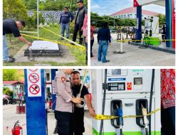 BBM Pertalite Diduga Tercampur Air di SPBU Tano Ponggol, Polres Tapsel Pasang Garis Polisi