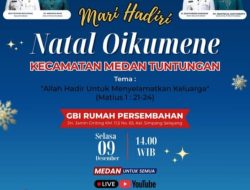 Perayaan Natal Oikumene Kecamatan Medan Tuntungan Berlangsung Meriah