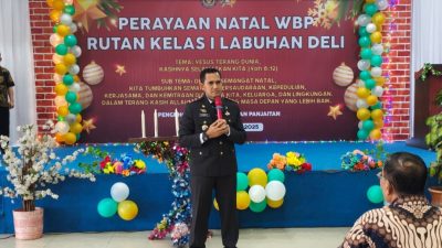 Rutan Labuhan Deli Gelar Perayaan Natal  2025 dan Doa Bersama untuk Korban Banjir di Sumatera
