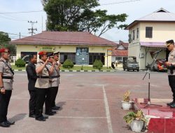 Polres Dairi AKBP Otniel Siahaan, S.I.K., M.I.K Gelar Upacara Serah Terima Jabatan, Kapolres Tekankan Profesionalisme dan Pelayanan Presisi