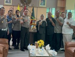 Kapolres Binjai Baru AKBP MIRZAL Bersama PJU Polres  Binjai  Laksanakan Silahturahmi Forkompimda Binjai