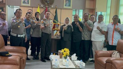 Kapolres Binjai Baru AKBP MIRZAL Bersama PJU Polres  Binjai  Laksanakan Silahturahmi Forkompimda Binjai