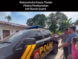 Polsek Medan Tuntungan Gelar Rekonstruksi Kasus Istri Bunuh Suami, Polisi Pastikan Proses Berjalan Aman dan Kondusif