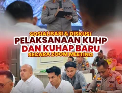 Polrestabes Medan Ikuti Sosialisasi dan Diskusi Pelaksanaan KUHP serta KUHAP Baru