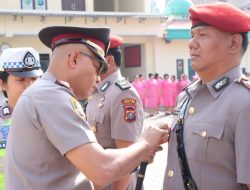 Kapolres Tanah Karo AKBP Pebriandi Haloho, S.H., S.I.K., Pimpin Sertijab Tiga Pejabat Utama di Mapolres
