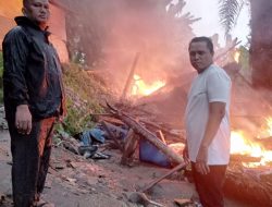 Resah Peredaran Narkoba, Dua Barak di Kelurahan Namogajah Dirubuhkan dan Dibakar