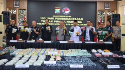 Komitmen tanpa henti; 100 hari polrestabes medan gempur narkoba, pod getar jadi ancaman baru