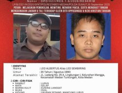 Masuk DPO Polrestabes Medan, Keberadaan Leo Sembiring Masih Misterius