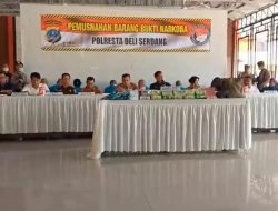 Polresta Deli Serdang Musnahkan Narkoba Senilai Rp7 Miliar, Bandar Besar Ikut Dibekuk