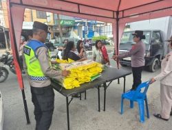 Polres Tanah Karo menggelar kegiatan Gerakan Pangan Murah Polri