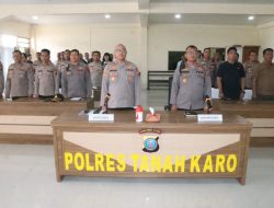 Kapolres Tanah Karo AKBP PEBRIANDI HALOHO Berikan Arahan dan Penekanan kepada PJU dan Perwira, Tindak Lanjut Rapim Polri 2026