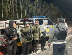 Personel POLSEK TIGI Laksanakan Patroli Malam Di KOTA WAGHETE, Situasi KAMTIBMAS Aman Dan Kondusif