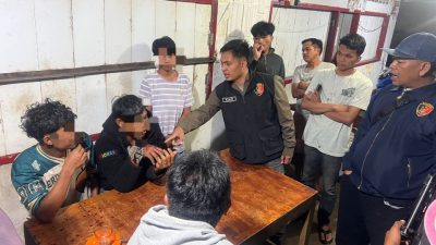 Personel Gabungan Polres Karo Sigap Redam Tawuran Antar Pemuda di Kineppen
