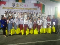 Dalan rangka syukuran dan Doa Bersama Kapolrestabes Medan Berikan Taliasih Kepada Anak Panti