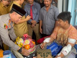 Kapolres Binjai Jenguk Korban Begal, Pastikan Pendampingan Dan Penanganan Maksimal