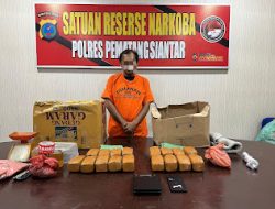 Tangkap 7 Kg Ganja, dari Tersangka Putra , Polres Pematangsiantar Ungkap Peredaran Kasus Narkotika