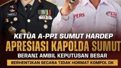 APPI Sumut Apresiasi Langkah Tegas Polda Sumut Berhentikan Tidak Dengan Hormat Kompol DK .