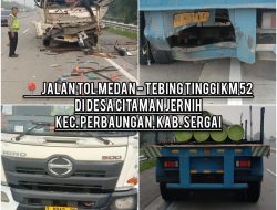 Sat Lantas Polres Sergai Tangani Empat Kecelakaan Lalu Lintas Terjadi di Sergai dalam Sehari, Tiga Korban Luka-Luka