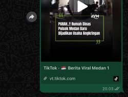 Viral di TikTok, Rumah Dinas Polsek Medan Baru Dituding Jadi Angkringan, Polisi Beri Klarifikasi