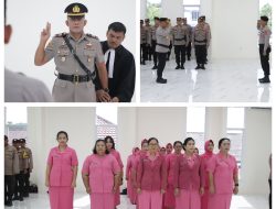 Kapolres Serdang Bedagai Pimpin Sertijab Kasat Polairud Polres Serdang bedagai