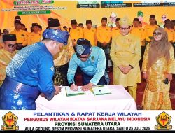 Pelantikan PW ISMI Sumut Meriah, Nispul Khoiri Katakan ISMI Adalah Tim Thank Melayu