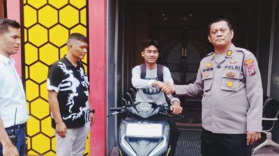 Patroli Polsek Medan Kota Gagalkan Pencurian Motor Driver Shopee