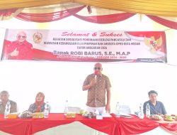 Anggota DPRD Kota Medan Robi Barus S.E M.A.P Kembali Sosialisasikan Ideologi Pancasila dan Wawasan Kebangsaan di Dapilnya