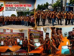 Diiringi Dukungan Penuh Pengurus Ranting, Guntur Sahputra Resmi Daftar Bakal Calon Ketua PAC Pemuda Pancasila Medan Denai