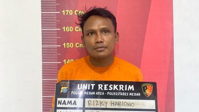 Gerak Cepat Unit Res Polsek Medan Area Tangkap Sekuriti Rampas HP Wanita Lansia saat Duduk di Kursi Roda