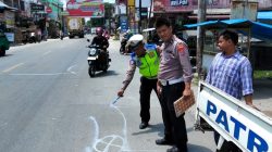 Sat Lantas Cek Olah TKP, Lansia 88 Tahun Meninggal Dunia Usai Becak Dayung Tabrakan dengan Truk Tronton di Perbaungan