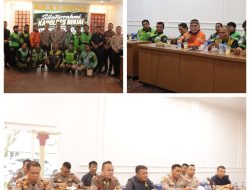 Kapolres Binjai Rajut Kebersamaan Bersama Komunitas Ojek Online Kota Binjai