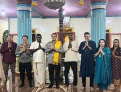 Pererat Toleransi dan Kerukunan, Kapolres Binjai Sambangi Kuil Sri Mariamman