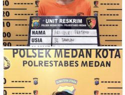 Unit Reskrim Polsek Medan Kota Amankan Pelaku Spesialis Bongkar Rumah